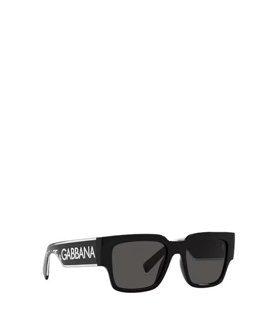 Dolce & Gabbana Black Eyewear Square Frame Sunglasses for men