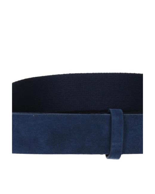 Orciani Blue Dark Logo Belt for men