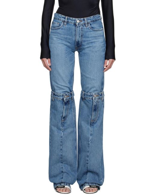 Coperni Blue Multi-Pocket Denim Trousers for men