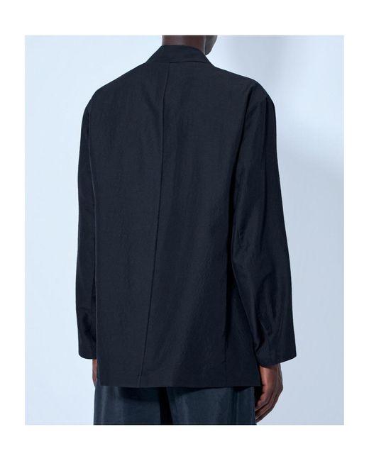 Ssstein Blue Single Breasted Jacket for men