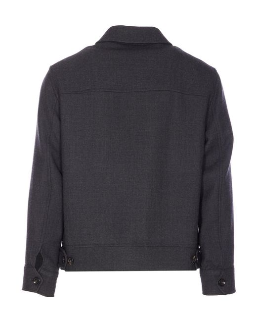 Circolo 1901 Blue High Neck Zip Jacket for men
