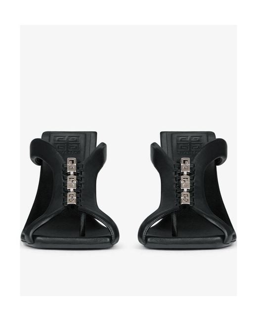 Givenchy Black G Woven Thong Sandals
