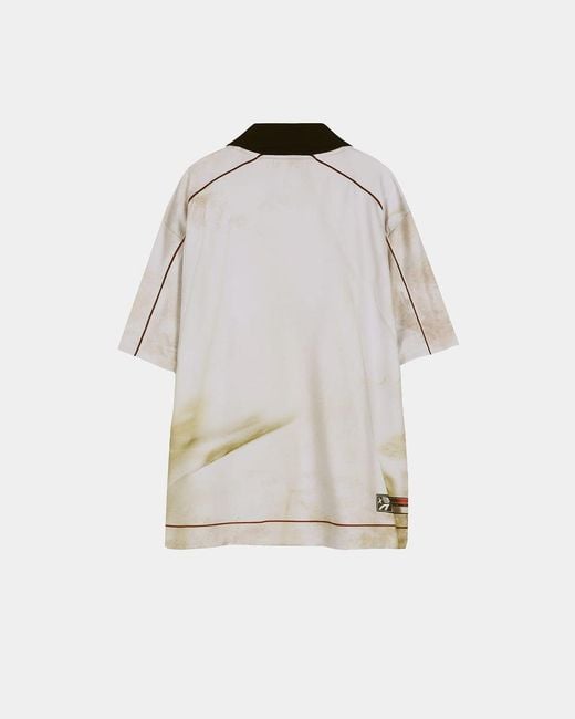 ANDERSSON BELL White Printed Soccer Jersey T-Shirt for men