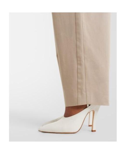 Magda Butrym White 115 Leather Pumps