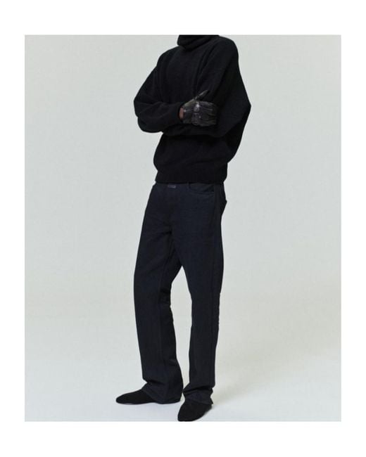 Fear Of God Black Rinsed-Effect Jeans for men