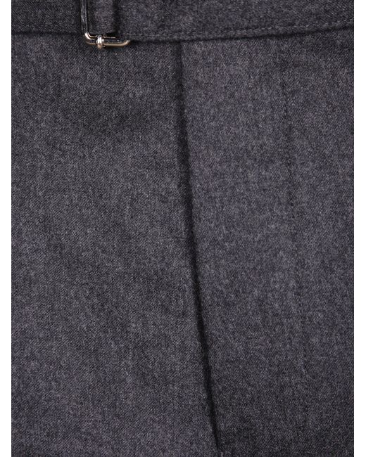 Officine Generale Gray Officine Générale Adjustable Waist Pleated Pants for men
