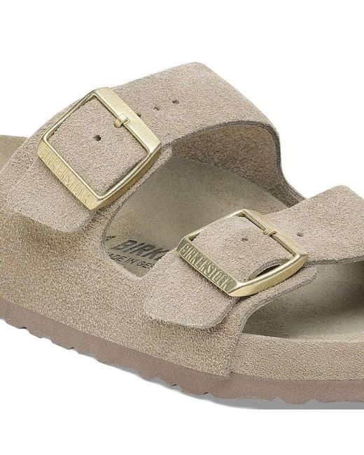Birkenstock White Arizona Double Buckle Sandals