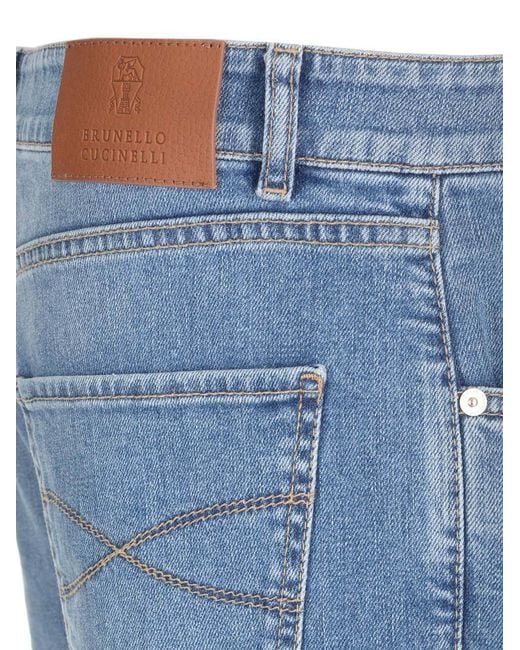 Brunello Cucinelli Light Blue Jeans for men