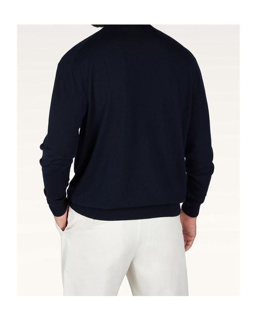 Paul & Shark Blue Turtleneck Sweater for men