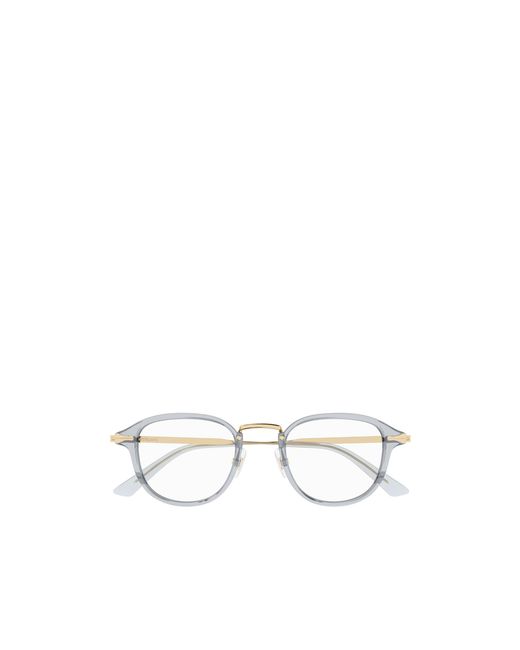 Montblanc White Eyewear Round Optical Glasses for men