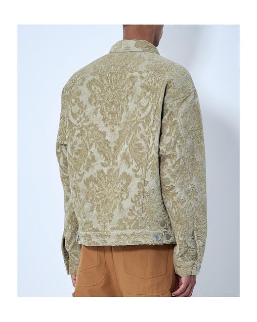 Junya Watanabe Gray Floral Patterned Denim Jacket for men