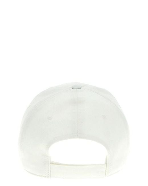 Marni White Logo-Embroidered Curved Peak Baseball Cap for men