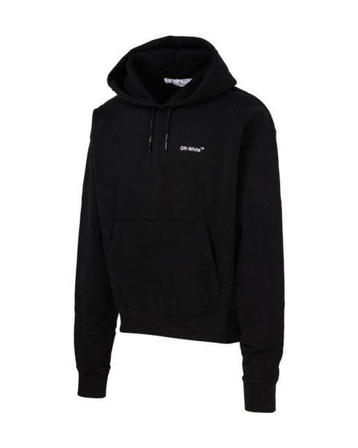 Off-White c/o Virgil Abloh Black Caravaggio Print Hooded Sweatshirt for men