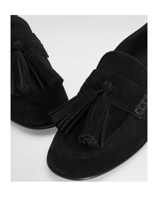 Dolce & Gabbana Black Tassel Detailed Loafers for men
