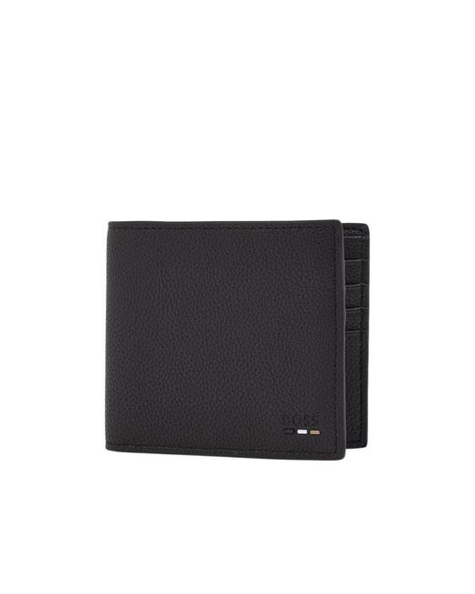 Boss Black Boss Logo Embossed Bi-Fold Wallet for men