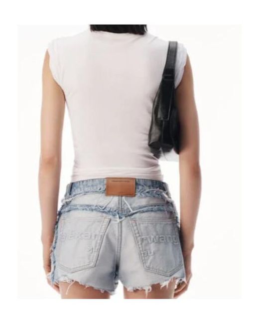 Alexander Wang White Ruched Detailed Tank Top