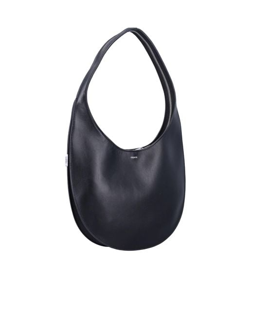 Coperni Blue Crescent Zip Tote Bag