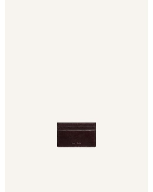 Courreges Purple Ac Naplack Leather Cardholder for men