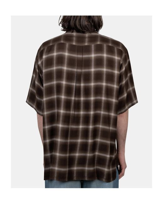 Ssstein Black Check-Pattern Shirt for men