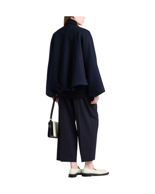 Max Mara Blue Wool Flight Jacket