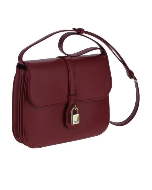 Céline Red Lock Shoulder Bag