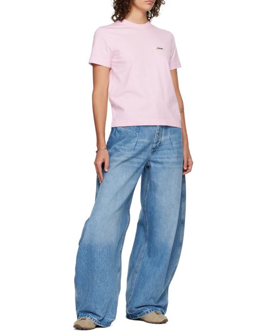 Jacquemus Blue The Ovalo De-Nîmes Curved Leg Jeans