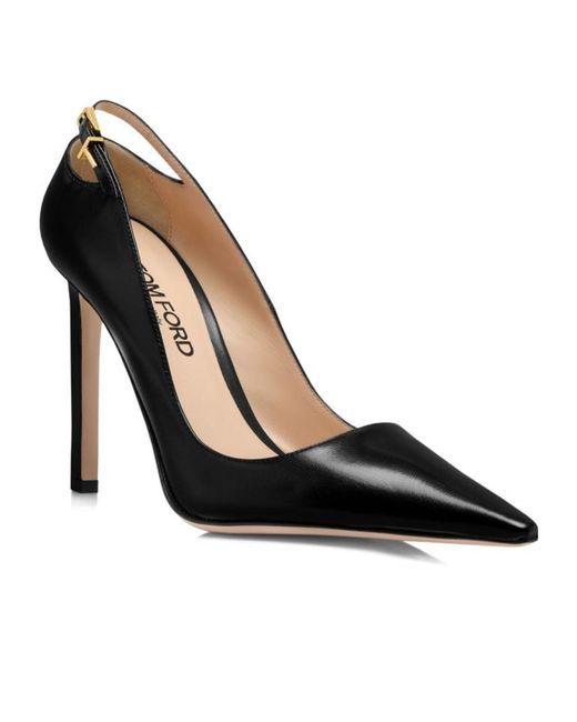 Tom Ford Black Angelina Leather Pumps