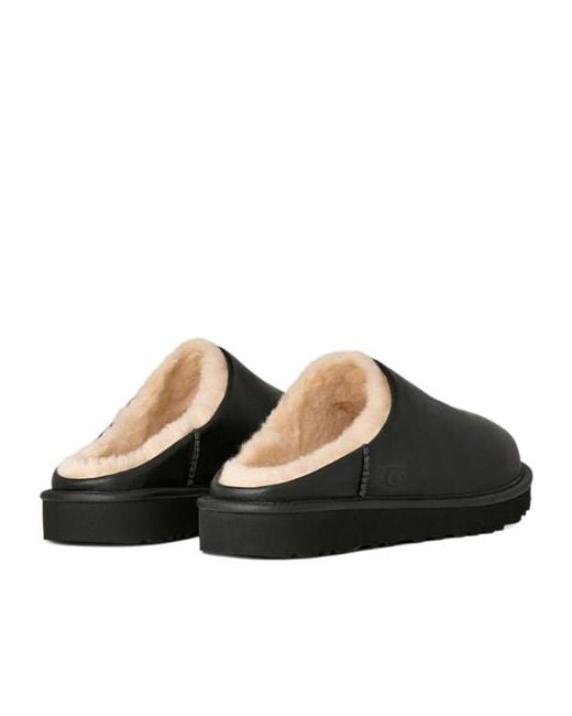 Ugg Black Round-Toe Flat Slippers for men