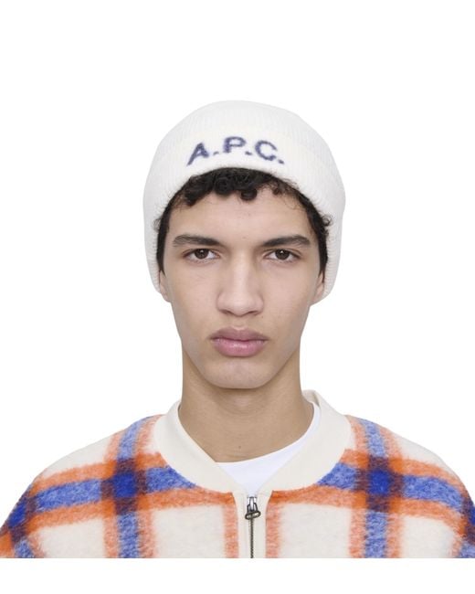 A.P.C. Natural Harry Knit Cap for men