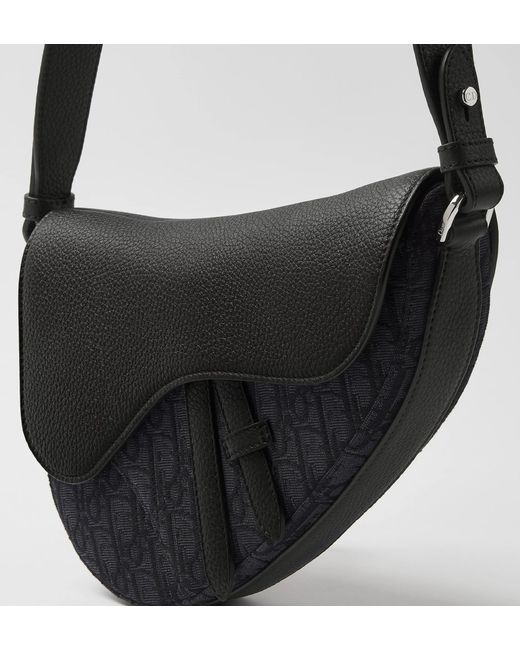 Dior Black Saddle Bag for men