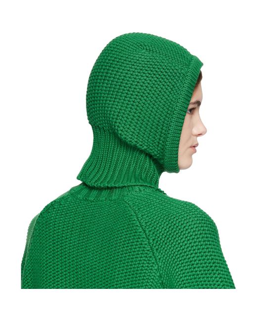 YMC Green Balaclava Hat