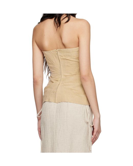 TOVE Natural Izel Bandeau Top