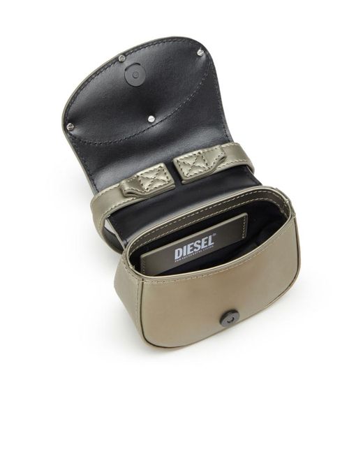 DIESEL Gray 1 Dr-Xs-S Logo-Plaque Mini Bag