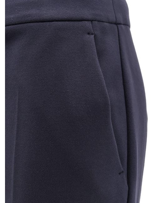 Max Mara Blue Straight-Leg Casual Pants