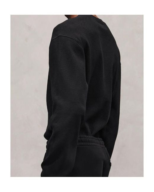 Entire studios Black Thermal Long Sleeve T-Shirt for men