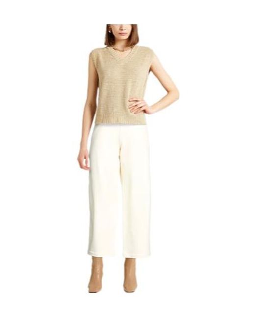 Max Mara White Minimal Solid Sweatpants
