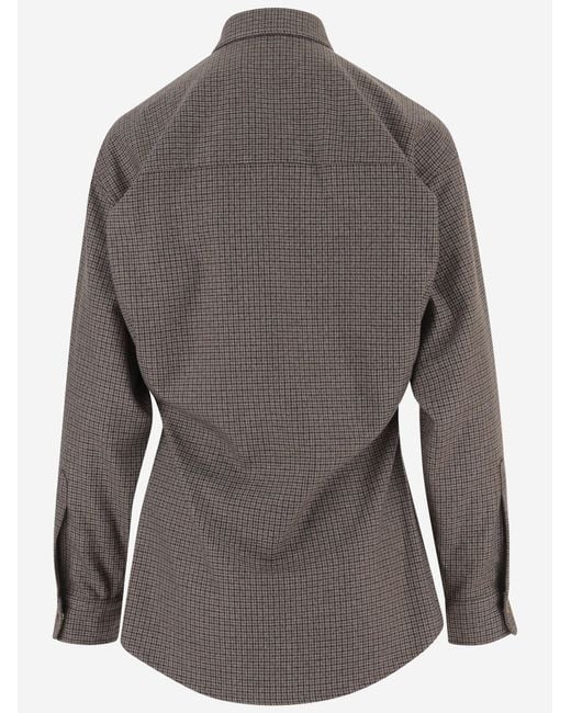 DARKPARK Gray Checked Button-Up Shirt