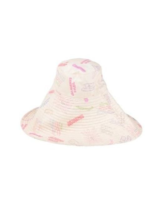 Jacquemus Pink Multicolored Wide-Brimmed Sun Hat
