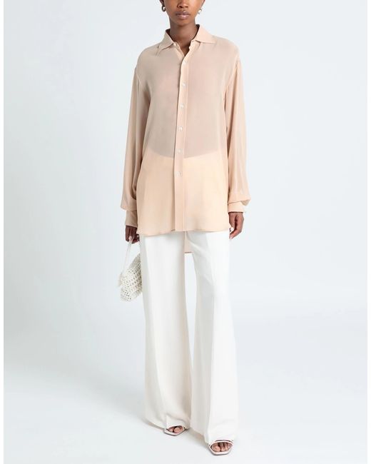 Maison Margiela Natural Solid Colour Shirts