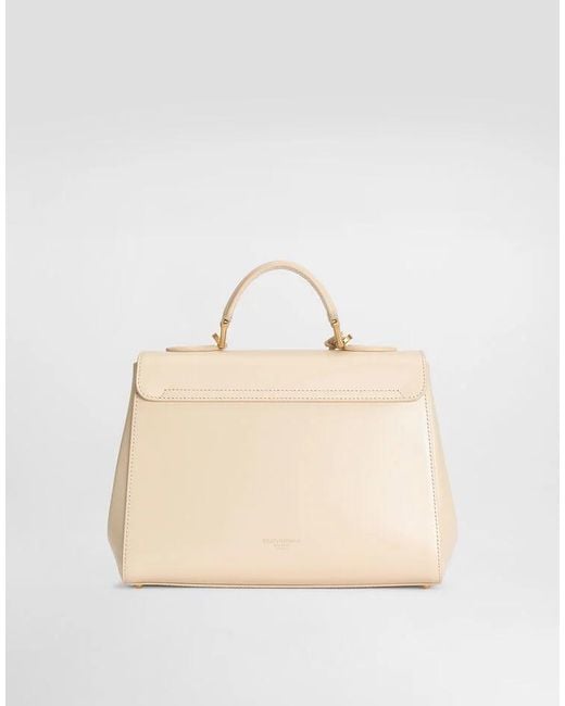 Dolce & Gabbana Natural Marlene Foldover Top Handbag