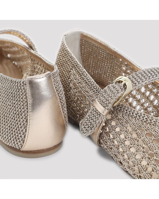 Stuart Weitzman Gray Openwork Mary Jane Shoes