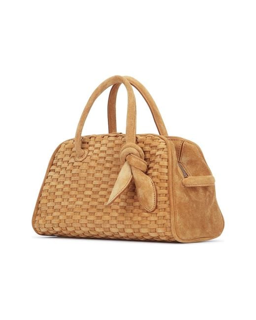 Jacquemus Metallic Le Petit Turismo Woven Tote Bag