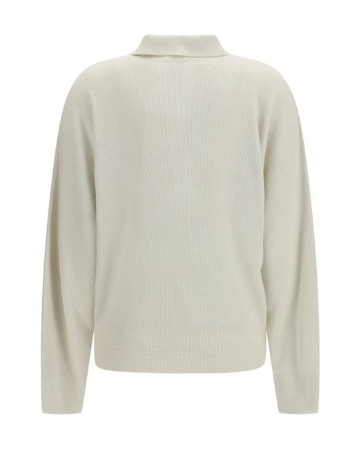 Calvin Klein Gray Long Sleeve Polo Knitted Sweater