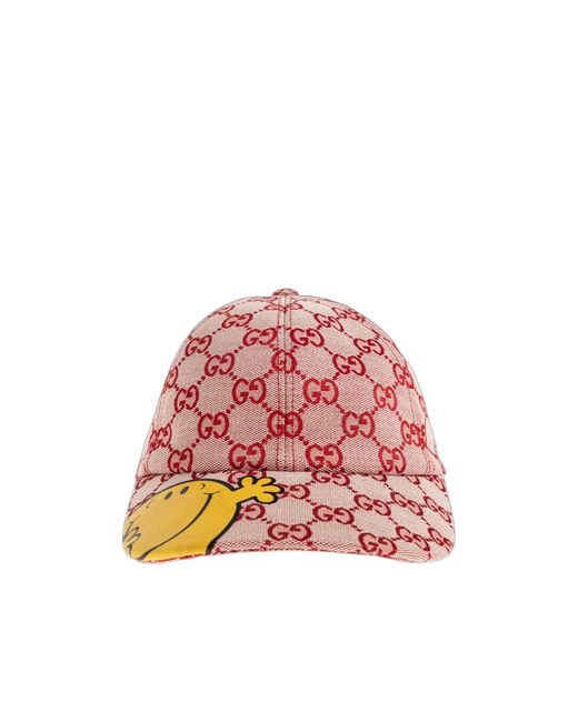 Gucci Red Children's Gg Canvas Baseball Cap