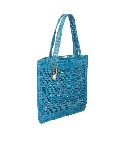 Chloé Blue Chloé Summer Banana Tote Bag