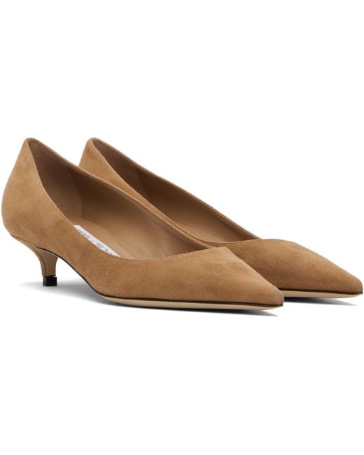 Jimmy Choo Brown Amelia High Heels