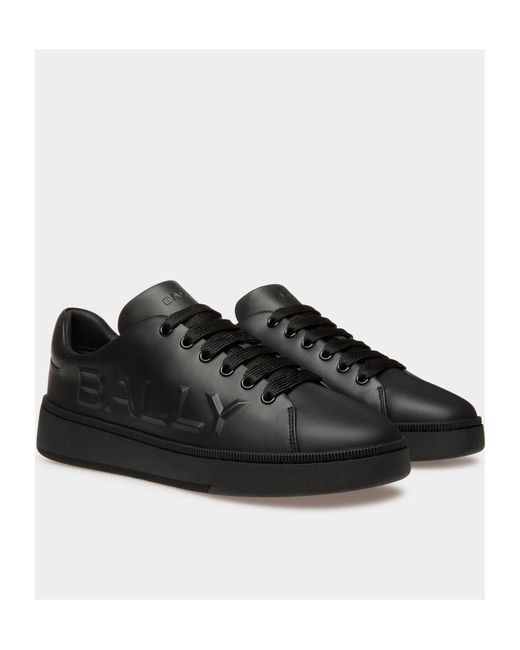 Bally Black Raise Lace-Up Sneakers for men