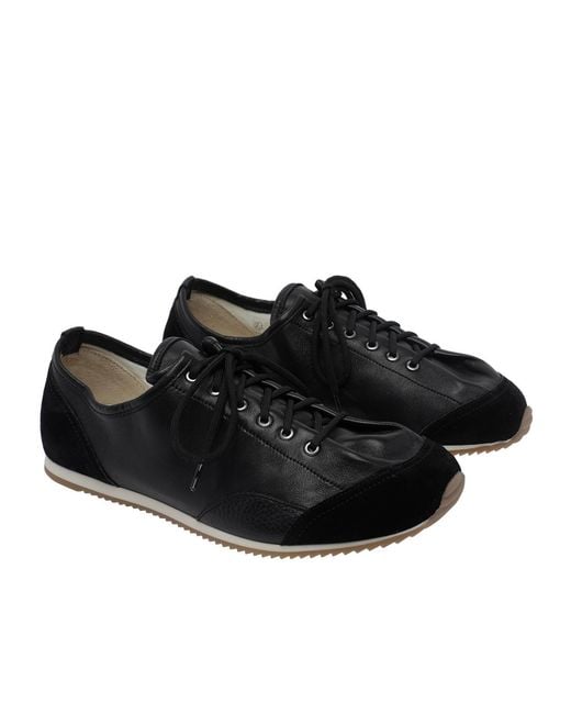 Lemaire Black Round-Toe Sneakers for men