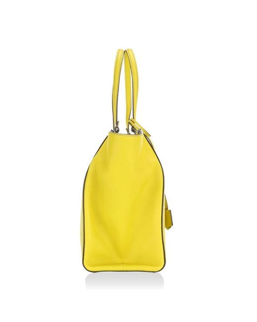 Fendi Yellow Logo Handbag