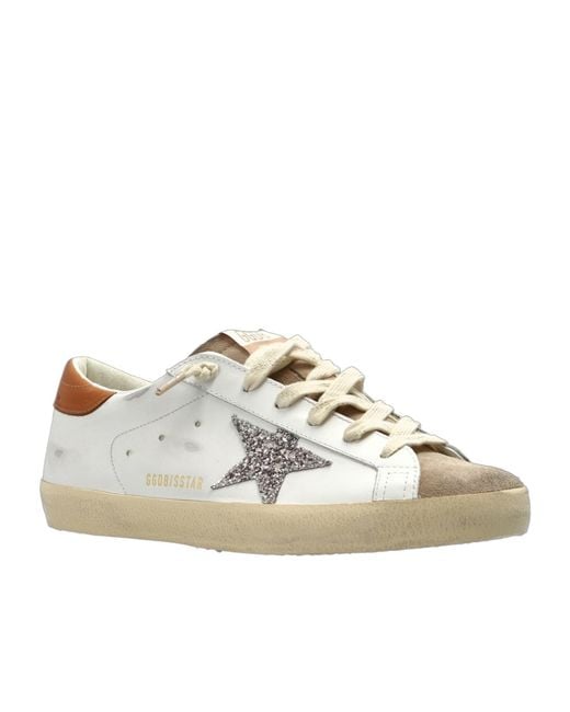 Golden Goose Deluxe Brand White Super Star Low-Top Sneakers